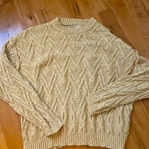 Free People Sweater gold size M